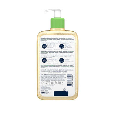 CeraVe Limpiador Aceite Espumoso Hidratante 473 ml | Limpieza y confort para piel seca CeraVe Limpiador Aceite Espumoso Hidratante 473 ml | Limpieza y confort para piel seca