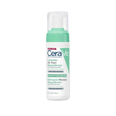 CeraVe Limpiador Air Foam 148ml | Limpieza suave que protege la piel CeraVe Limpiador Air Foam 148ml | Limpieza suave que protege la piel