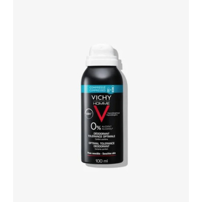 VICHY HOMME DESODORANTE TOLERANCIA OPTIMA 48 H COMPRIMIDO 1 ENVASE 100 ML AEROSOL