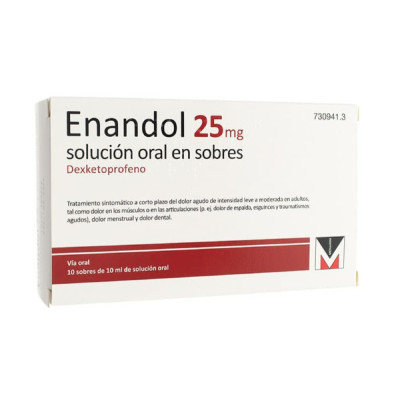 ENANDOL 25 MG 10 SOBRES SOLUCION ORAL 10 ML