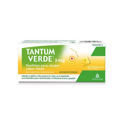 JUANOLGAR 3 MG 20 PASTILLAS PARA CHUPAR (SABOR LIMON)