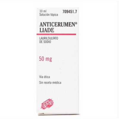 ANTICERUMEN LIADE 50 MG/ML GOTAS OTICAS EN SOLUCION 1 FRASCO 10 ML