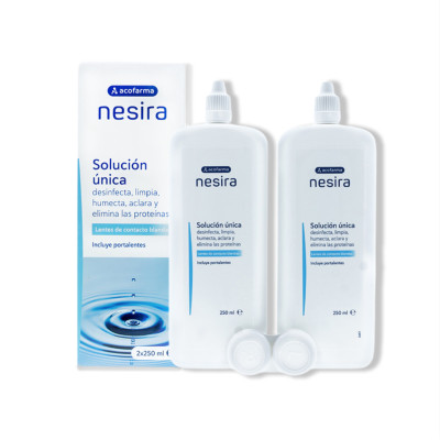ACOFARMA NESIRA SOLUCION UNICA PARA LENTILLAS 2 UNIDADES 250 ML