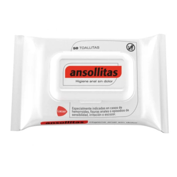 ANSOLLITAS TOALLITAS HIGIENE ANAL 50 TOALLITAS