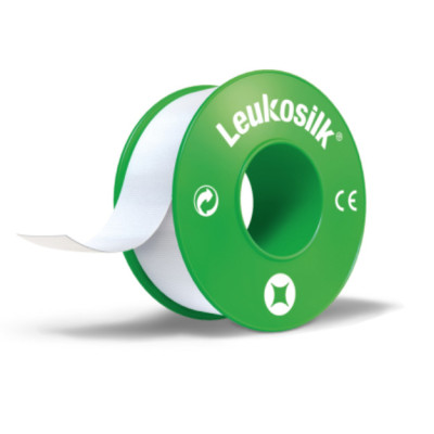 ESPARADRAPO HIPOALERGICO LEUKOSILK 1 UNIDAD 5 M X 2,5 CM
