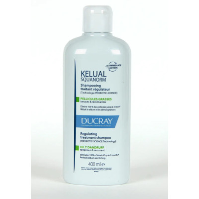 KELUAL SQUANORM CHAMPU TRATANTE REGULADOR CASPA GRASA DUCRAY 1 ENVASE 400 ML