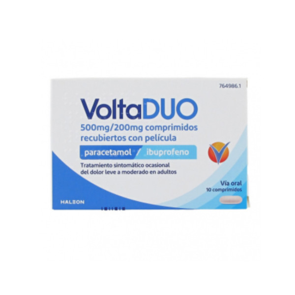 VOLTADUO 500 MG/200 MG 10 COMPRIMIDOS RECUBIERTOS